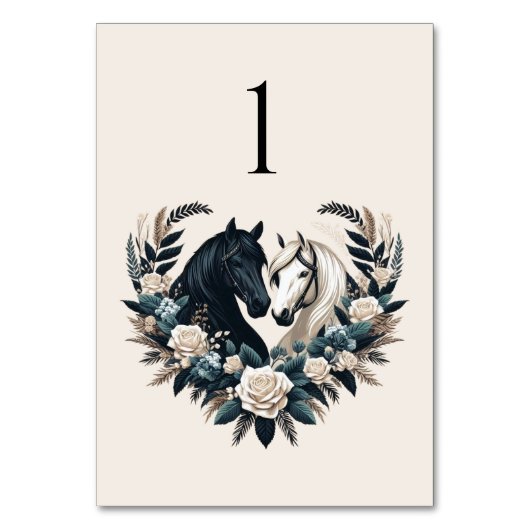 Land Hochzeiten in der Liebe Tischnummer (Vorderseite)