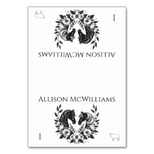 Land Hochzeiten und Blume Tischnummer