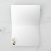 Land Holz mit Weizen Dankeskarte (Innenseite)