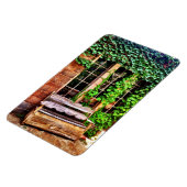 Land Holzbank Weinberge Flexible Magnet (Linke Seite)