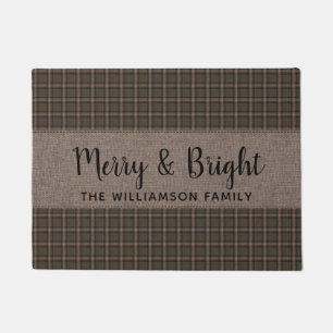 Land Homespun Merry Familienname Fußmatte