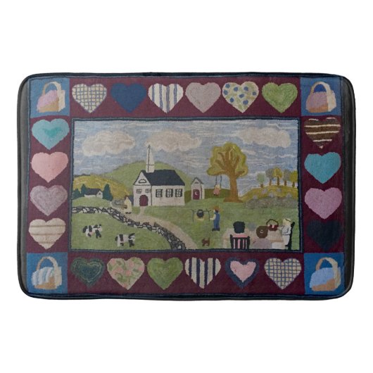 Land Hooked Rug Badematte (Vorderseite)