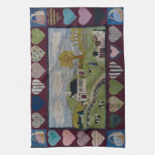 Land Hooked Rug Geschirrtuch (Vertikal)