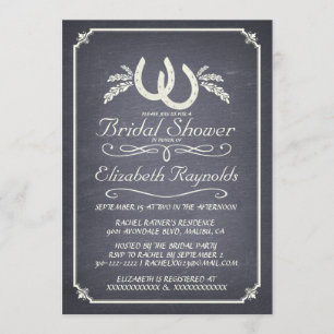 Land-HufeisenBrautparty-Einladungen Einladung