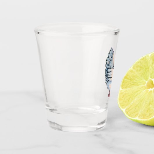 Land-Huhn-Schnapsglas Schnapsglas (Links)