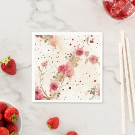 Land Hütte Blumenpapier Napkins Serviette