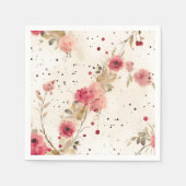 Land Hütte Blumenpapier Napkins Serviette (Vorderseite)