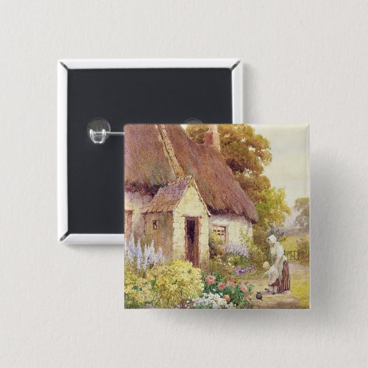 Land-Hütte Button (Vorne & Hinten)