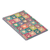 Land Hütte Paw Prints und Herz Notizblock (Rechte Seite)