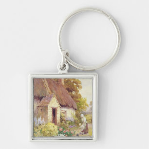 Land-Hütte Schlüsselanhänger
