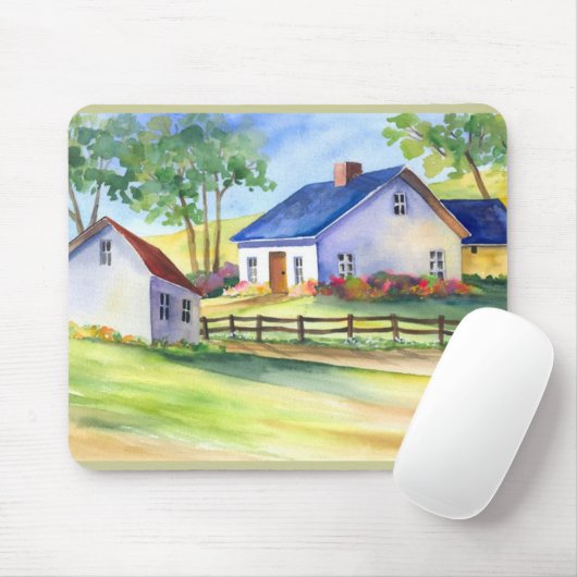 Land-Hütten-Mausunterlage Mousepad (Mit Mouse)
