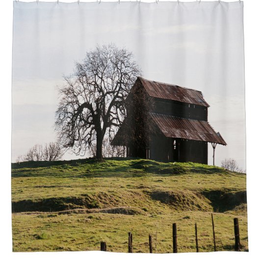 Land im Herbst....... Duschvorhang (Vorderseite)