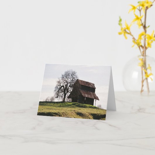 Land im Herbst...... Karte (Gelbe Blume)