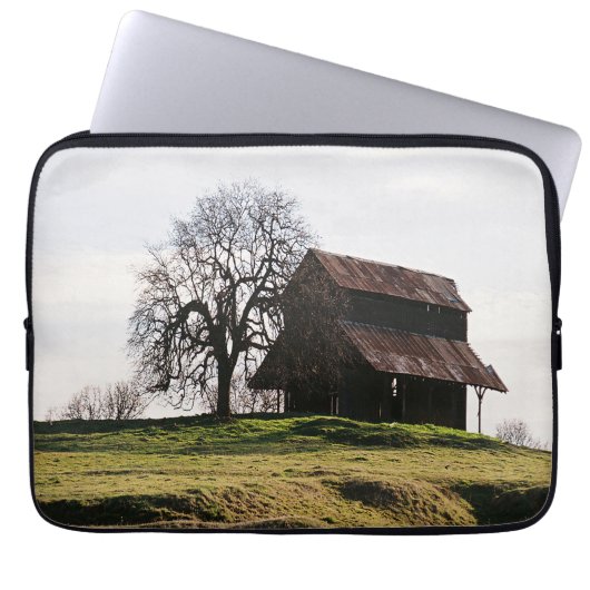 Land im Herbst...... Laptopschutzhülle (Vorderseite)