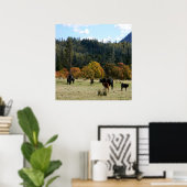 Land im Herbst... Poster (Heimbüro)