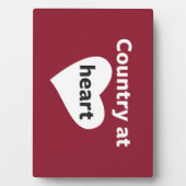 Land im Herzen Fotoplatte (Vorderseite)