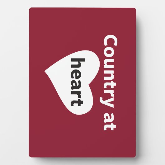 Land im Herzen Fotoplatte (Vorderseite)