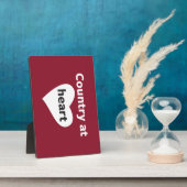 Land im Herzen Fotoplatte (Seite)