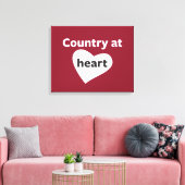 Land im Herzen Leinwanddruck (Insitu (Wohnzimmer))