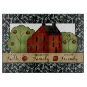 Land Inspiration Glas Schneidebrett (Vorderseite)