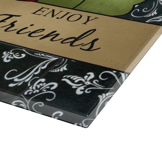 Land Inspiration Glas Schneidebrett (Ecke)