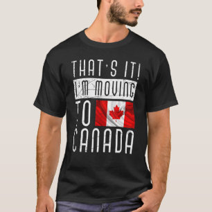 Land Kanadische Flagge Ahornblatt Stolz Kanada T-Shirt