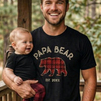 Land Kariert Papa Bär Vater Jahr Gegründet