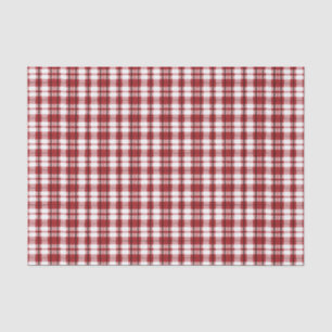 Land Kariert Rustikales Rotes Schwarzes Seidenpapier