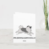 Land Keeshond Dankeskarte (Rückseite)