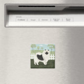 Land Keeshond Magnet (In Situ (Geschirrspüler))
