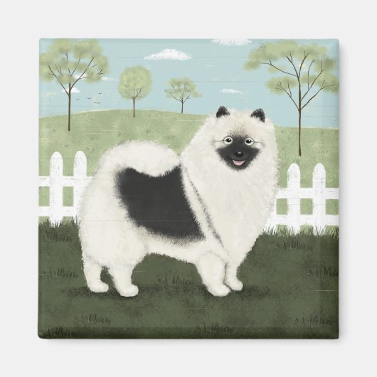 Land Keeshond Magnet (Vorne)