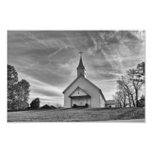 Land-Kirche Fotodruck