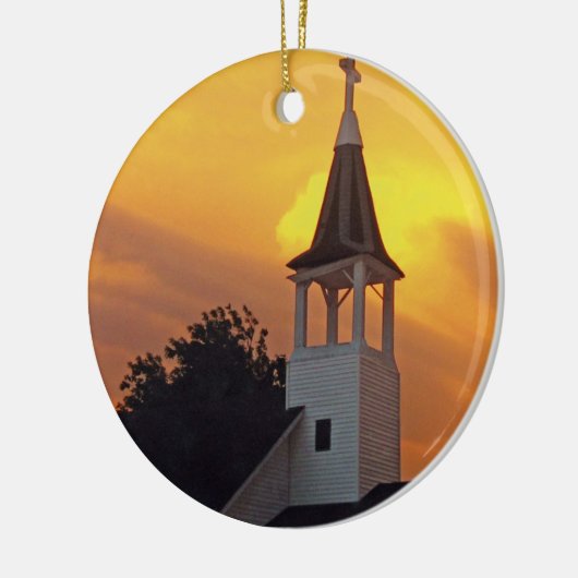 Land-Kirche Keramikornament (Links)