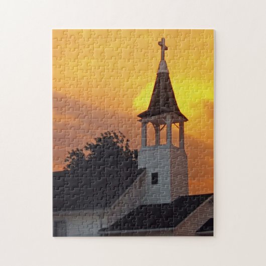 Land-Kirche Puzzle (Vertikal)