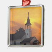 Land-Kirche Silbernes Ornament (Links)