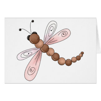 Land-Kirschen · Brown u. rosa Libelle