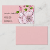 Land-Kirschen · Kirschblüten-Gruppe Visitenkarte (Vorne/Hinten)