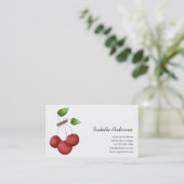 Land-Kirschen · Kirschen Visitenkarte (Stehend Vorderseite)