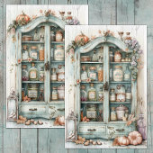 LAND KITCHEN PANTRY DECOUPAGE SEIDENPAPIER