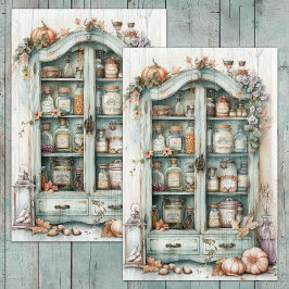 LAND KITCHEN PANTRY DECOUPAGE SEIDENPAPIER