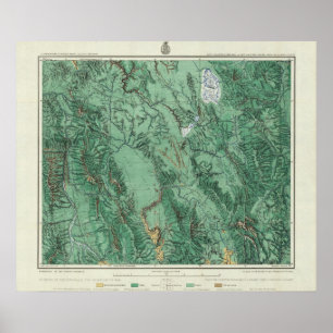 Land-Klassifikations-Karte von Idaho Poster