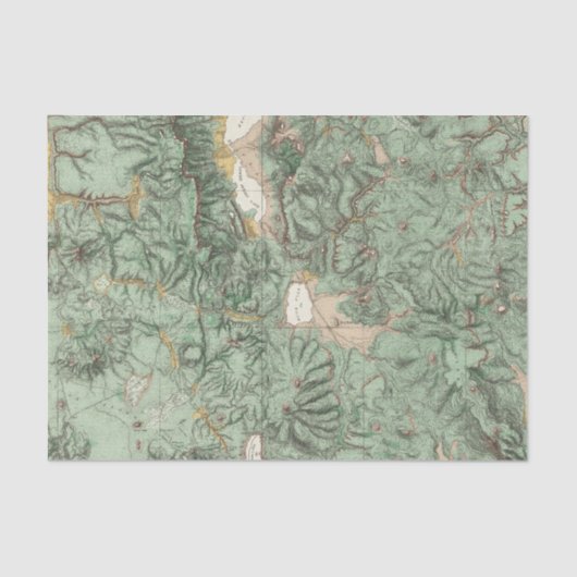 Land-Klassifikations-Karte von Nevada Seidenpapier (Vorderseite)