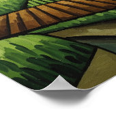 Land Kubismus Poster (Ecke)