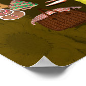 Land Küche Essen Ihr Name Plakat (Ecke)