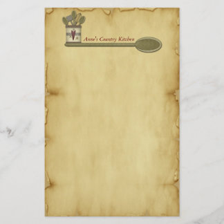 Land-Küchen-Pergament-Briefpapier Briefpapier