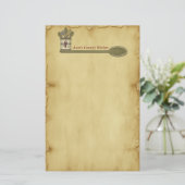 Land-Küchen-Pergament-Briefpapier Briefpapier (Stehend Vorderseite)