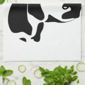 Land-Kuh-Geschirrtuch Geschirrtuch (Gefaltet)