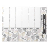 Land Kuh Print Meetings Planner & Shopping List Notizblock (Vorderseite)