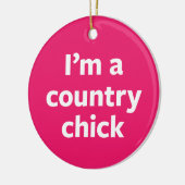 Land-Küken Keramikornament (Links)