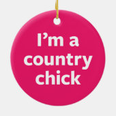 Land-Küken Keramikornament (Hinten)